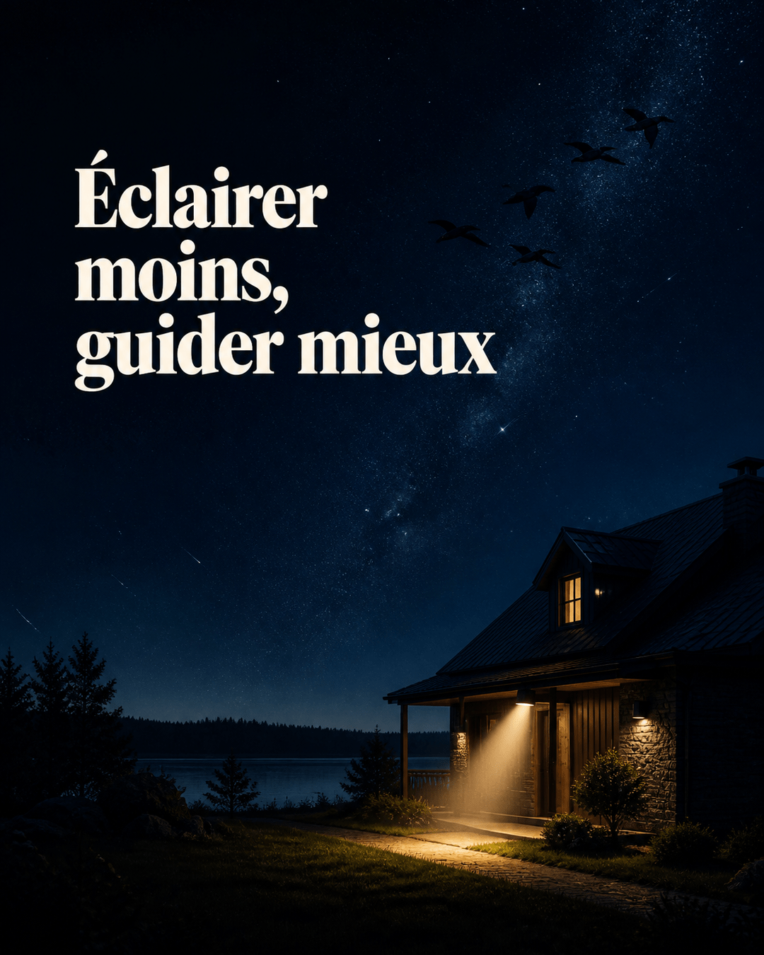La nuit, une lumière inutile peut détourner un voyage entier