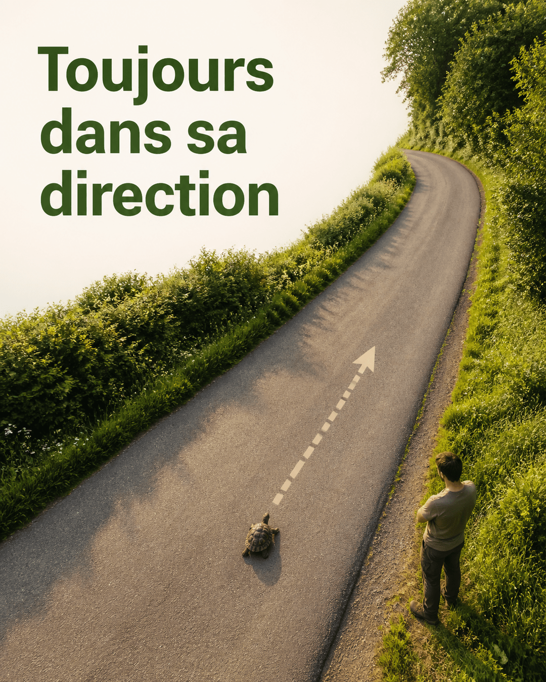 Une tortue ne s’est pas trompée de direction